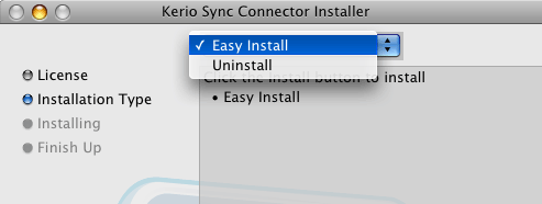 Installation settings