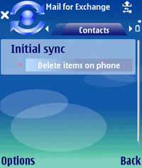 The Contacts dialog