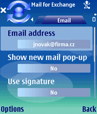 The Email dialog