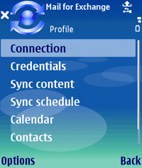 The Edit profile menu