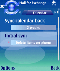 The Calendar dialog