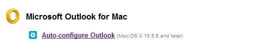 Integration with Mac OS X